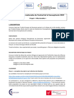 Résonances Internationales Du Festival de La Francophonie 2024