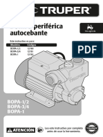 Bomba Periférica Autocebante: BOPA-1/2 BOPA-3/4 BOPA-1