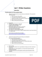 BSBCUS403 Written Questions Template