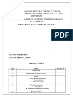 Assessment of Eye