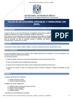 17 Taller de Aplicaciones Contables y Financieras Con EXCEL