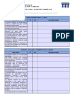 Lista de Cotejo Infraestructura