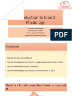 1-Introduction To Blood Physiology