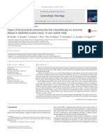 Impact of Bevacizumab Containing First Line Chemot