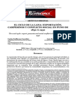 Sflores, EL CICLO DE LA LANA EXPORTACIÓN, CAMPESINOS Y CONFLICTO SOCIAL EN PUNO DE 1850 A 1930