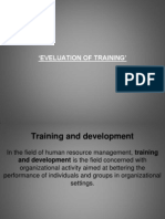 Training Evaluation