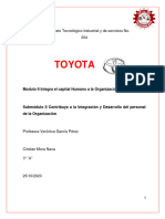 Manual de Induccion de Personal de La Empresa Toyota - Cristian Mora Nava - 3°A