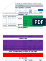 Liturgical Calendar 2024