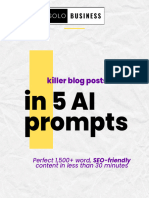 SEO Optimized Blog Post in 5 Prompts