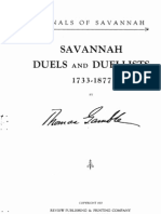 2gamble, Thomas - Savannah Duels and Duellists