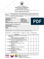 End of Program Evaluation