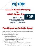 Variable Speed Pumping in GTCC Power Plants by William Livoti, Weg Electric Corp. - Hot Topic Hour 9-11-14