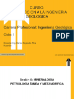 Sesion 5 - Mineralogía, Petrología I y M