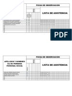 Lista Apellidos y Nombres 3ro de Primaria