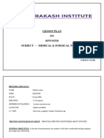 Lesson Plan On Sinusitis