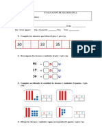 Prueba Matemática Familia Del 30