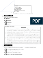 Simulado 01 - Português - 6º Ano (Blog Do Prof. Adonis)