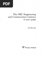 The NEC Engineering and Construction Contract A Users Guide (Broome, Jon) (Z-Library)