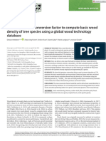 American J of Botany - 2018 - Vieilledent - New Formula and Conversion Factor To Compute Basic Wood Density of Tree Species