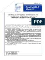 Exigencia de Fosforo e Sua Disponibilidade Nos Fosfatos Monoamonio e Monocalcico para Frangos de Corte Ate 21 Dias de Idade.