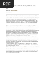 Estructura de Clases, Movilidad de Clases y Distribución de Las Personas - Daniel Bertaux