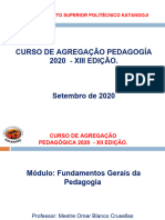 Fundamentos Gerais Da Pedagogia