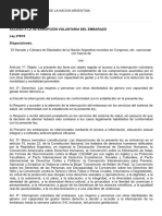 2020 - Ley #27610 - Acceso A La Interrupción Voluntaria Del Embarazo