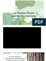 The Human Person and The Environment (Autosaved)