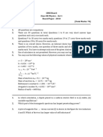 CBSE Board Class XII Physics - Set 1 Board Paper - 2010 Time: 3 Hours (Total Marks: 70) General Instructions: 1. 2. 3. 4