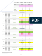 BEd - ACADEMIC CALENDAR 2024 - For Announcement