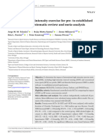 Intermittent High-Intensity Exercise For Pre - To e