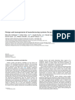 Design and Management of Manufacturing Systems For Production Quality