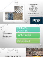 Design of Civil Masonry J Crib and Gabion Presentation Ertaza Muslim