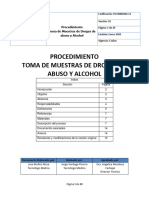 Procedimiento Toma de Muestras Drogas de Abuso y Oh Inmunofast-Ameco