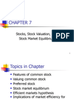 Minggu 5 Ch07 Stocks, Stock Valuation, and Stock Market Equilibrium