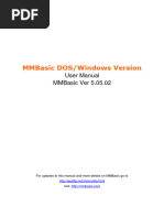 MMBasic DOS Version Manual