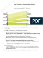 Teste Geografia 9 Ano Crescimento Economico e Desenvolvimento Humano