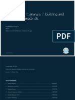 Water Footprint Analysis in Building and Construction Materials - Group 10