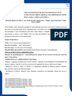 Uso Excessivo Das Tecnologias - Plano de Trabalho para Educação Física