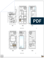 Baño de Estudio 1:25: Planta Corte 01 Corte 02