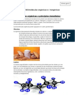 Funciones de Las Moléculas Orgánicas e Inorgánicas