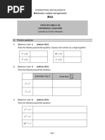 (2.10) Exponential Equations