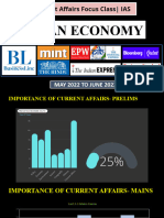 Class PPT Economy Current Affairs Lecture 1 03 Sept 22