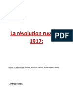 Exposé Révolution Russe