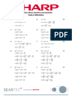 Worksheet 2 Memorandum Equations and Inequalities Grade 11 Mathematics