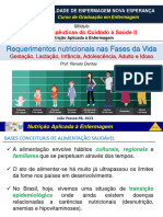 AULA 7 - Nutrição Aplicada À Enfermagem - Fases Da Vida - 2023.2