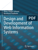 Design and Development of Web Information Systems: Klaus-Dieter Schewe Bernhard Thalheim