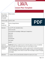 5E Lesson Plan Template