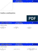 Análise Combinatória