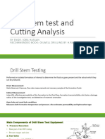 Week 9-10 DST and Cutting Analyis